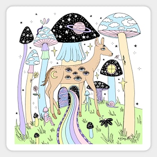 Mushroom Forest Magnet